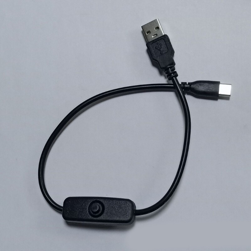 30cm Long USB to Type C Power Cable Extension Wire for LED Light Desktop Fan Toy gallery