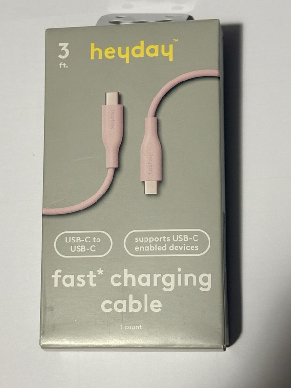 Heyday USB-C to Cable 3ft Fast Charging for iPhone iPad – New