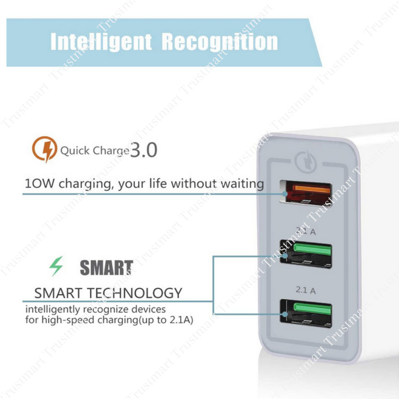 QC3.0 Fast Wall Charger Power Adapter USB Cable Lot For iPhone 12 11 XR 8 7 6 5c gallery
