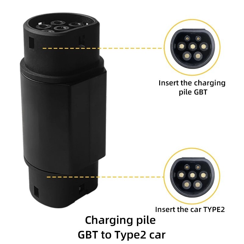 Standard EV Charger Converter Adapter 16A 32A for EVSE Charging GBT to Type 2 gallery