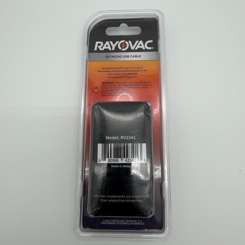 Rayovac Fusion - Micro USB Cable - 6ft Long Cable - Charge & Sync - black gallery