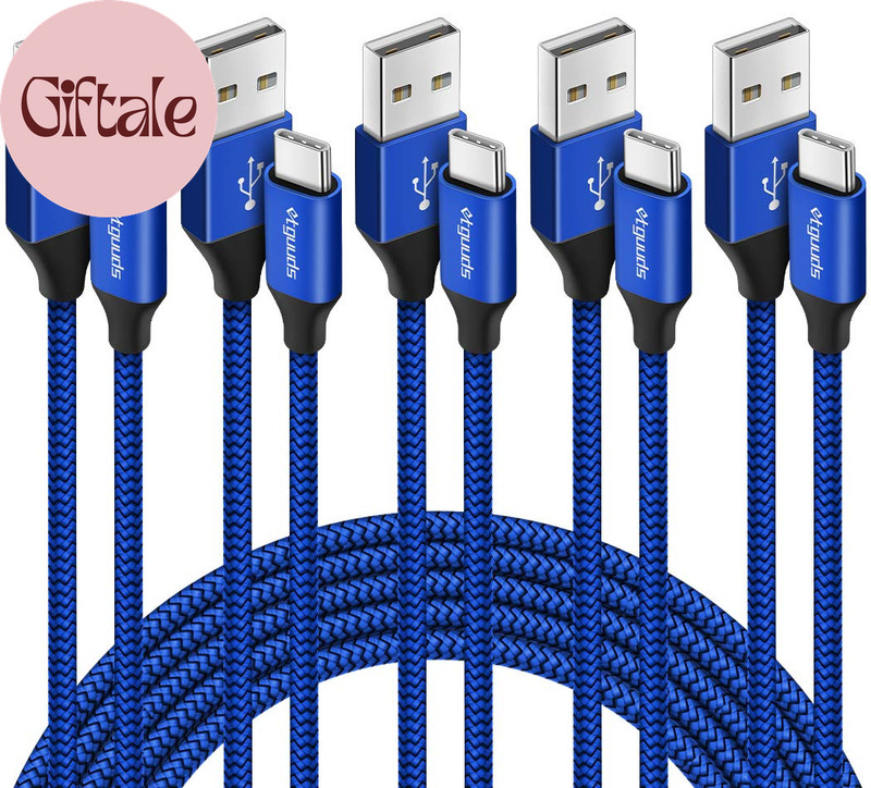 USB a to USB C Cable 5-Pack (3/3/6/6/10 Ft), Fast Charging Type C Charger Cord f gallery