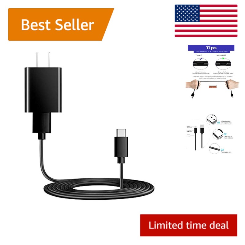 USB Type-C Charging Cable for W-King & Marshall Speakers - 3.3ft Durable Design