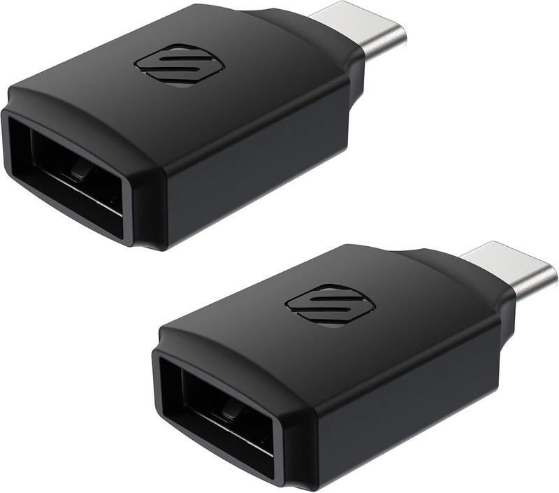 CAA2PK-SP Strikeline USB Type-A to USB Type-C Adapter 2-Pack – Black