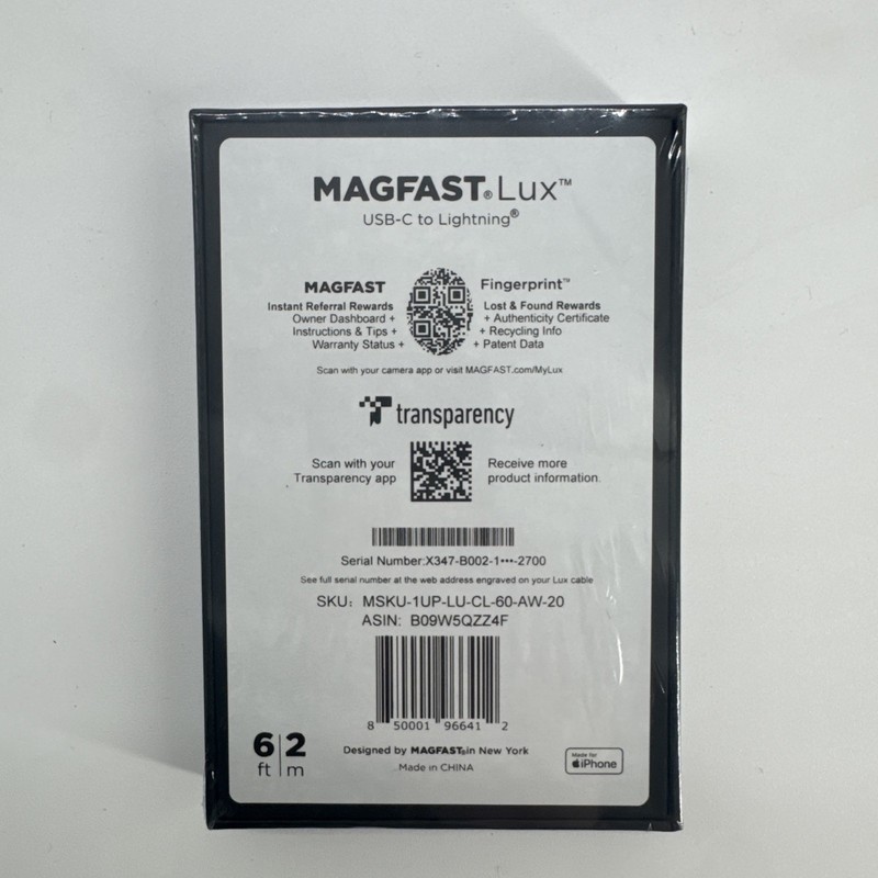 Magfast LUX USB-C To Lightning Made For iPhone 6 Foot Cable New In Box gallery