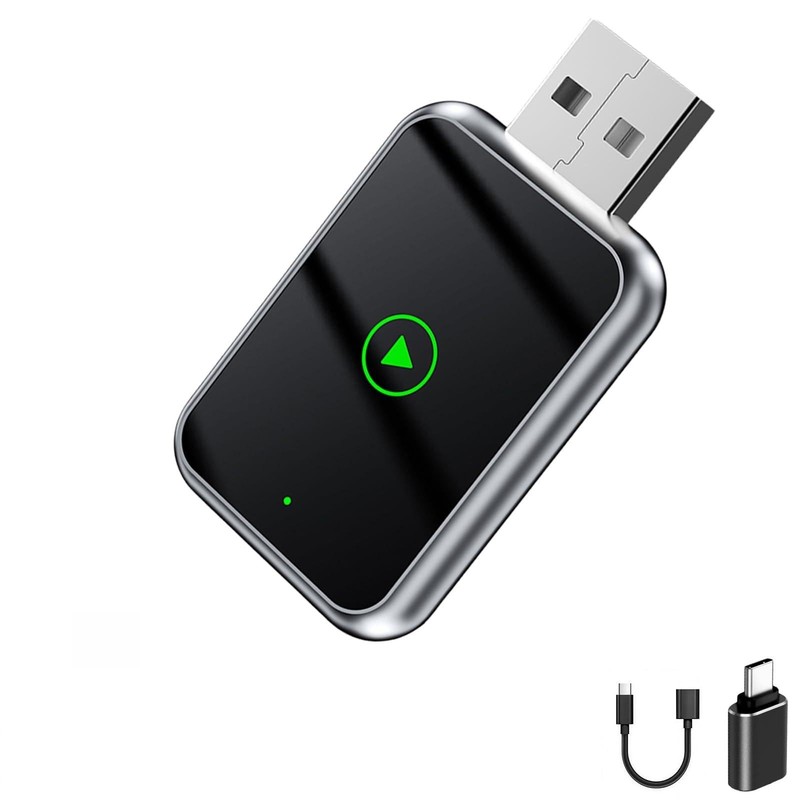 Mini Wireless Carplay Adapter Update for iPhone and Android Auto – Carplay Wi…