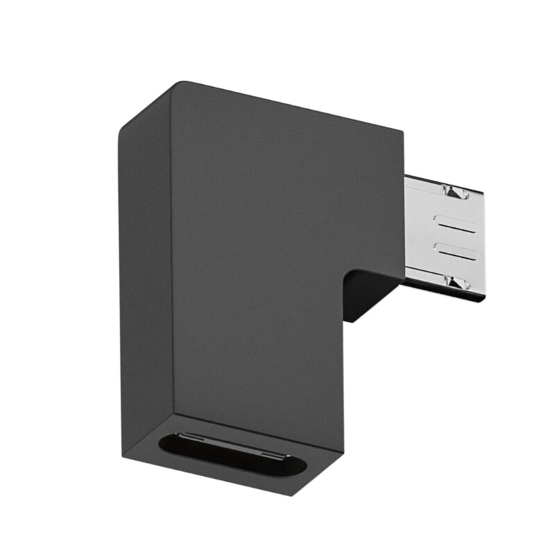 90 Degree Left Right Angled Micro USB Male To Type C Female Adapter Connector gallery