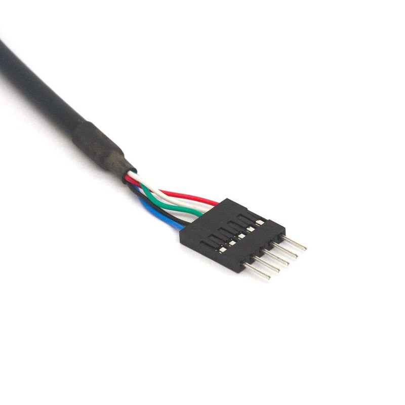5 Pin Motherboard Header to USB A Cable, Dupont IDC 5-Pin Plug to USB 2.0 Ext... gallery