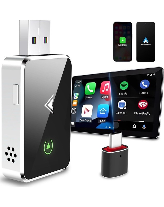 Wireless Carplay Adapter for Apple iPhone & Androi…