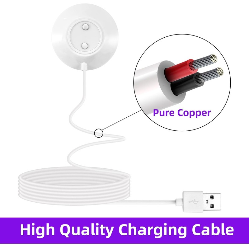 Rose Replacement Charger, 12mm Magnetic Standing Dock Station Charging USB Cable gallery