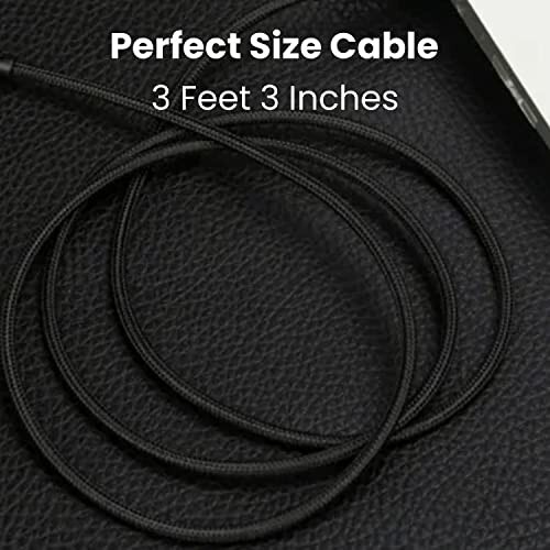 MCVEM 100W 5A PD Fast Charging Data Cable USB A to C Gold Plated Connectors 3.3' gallery