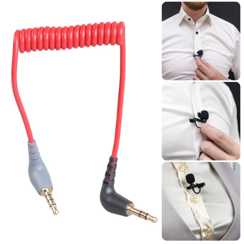Heavy-dut Gold Plat Tip-Band-Sleeve port TRRS Sound Cable Adjustable Length for gallery