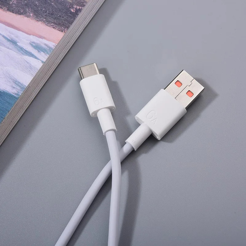 Original For Honor 6A 66W 100W Fast Charging Wire Cord 1/1.5/2 M Type C Cable Fo