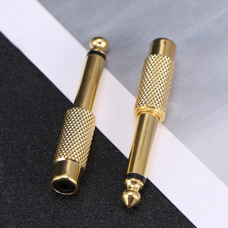 5 Pcs Audio Video Connectors Cable Gold Plated Adapter gallery