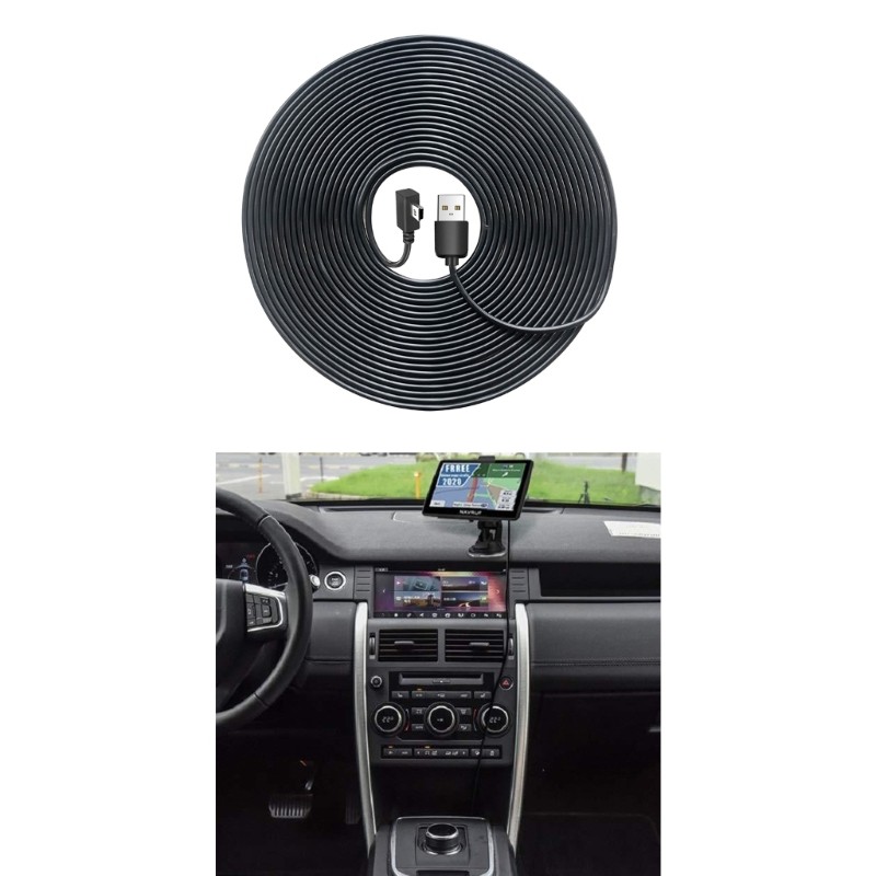 595cM USB2.0 to Mini USB Charging Cable Power Cord for Car Navigations gallery