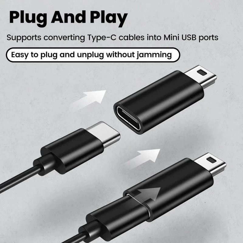 USB C to Mini USB Adapter, Type C Female to Mini USB 2.0 Male Convert Connector gallery