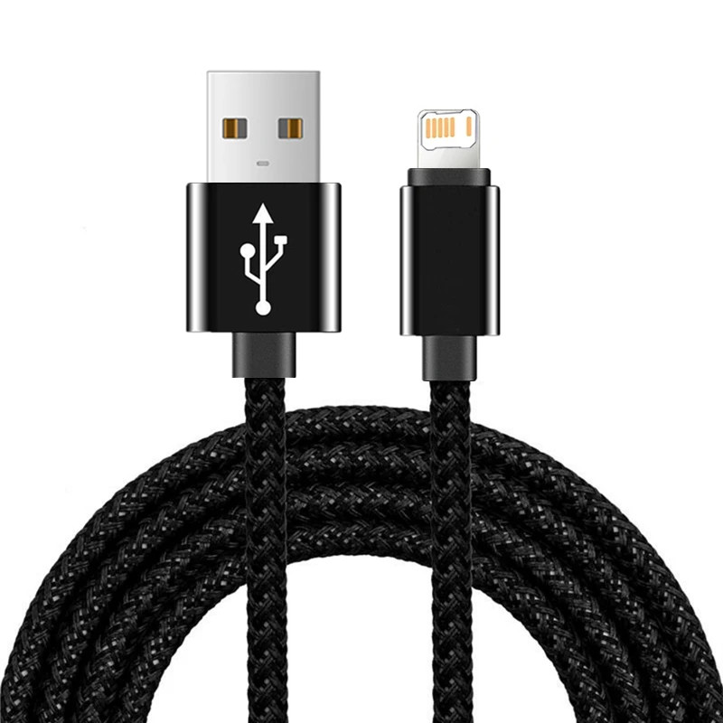 Fast Charging Nylon Braided USB Cable For iPhone 11 12 13 Mini 14 Pro XS Max X X gallery