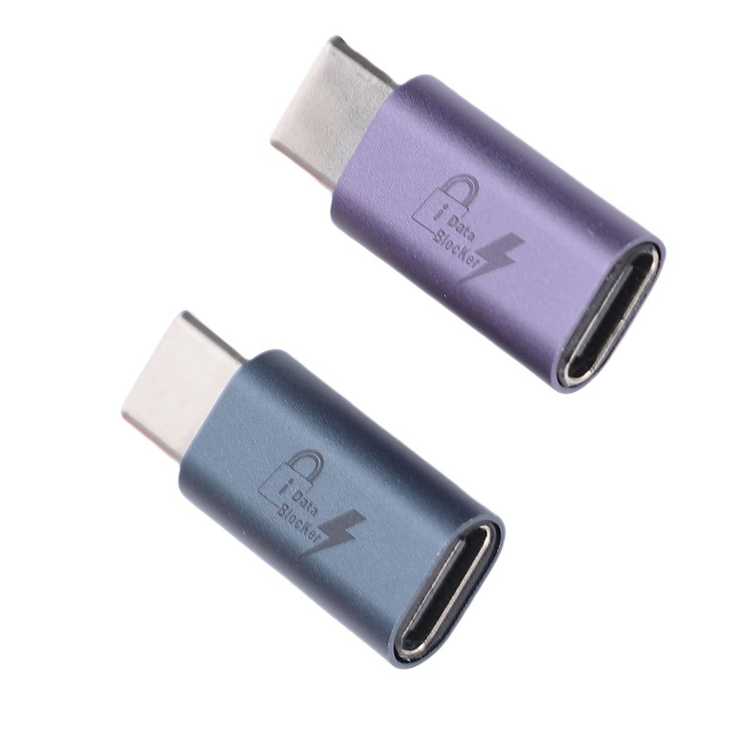 2PCS USB C To C Data Blocker Anti Juice Jacking Refuse Hacking USB Data Blocker gallery