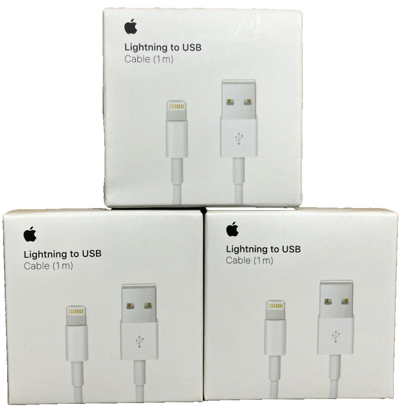 (Bulk Lot of 3pcs) Apple Lightning To USB Cable (1m)