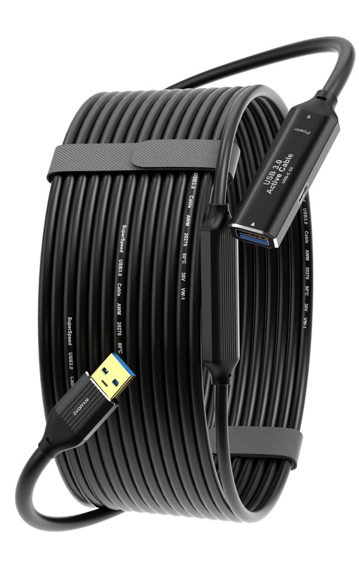 USB 3.0 Active Extension Cable, 50FT (15M) with Signal – 5Gbps High Speed Dat…
