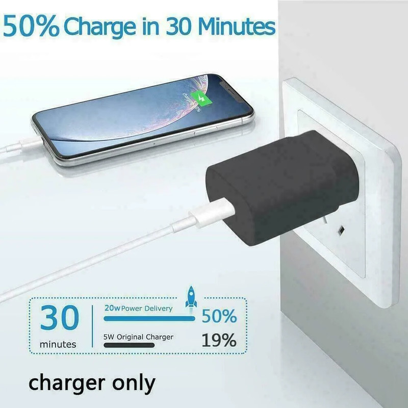 25W Type USB-C Super Fast Wall Charger +6FT Cable for Samsung Galaxy S20 S21 S22 gallery