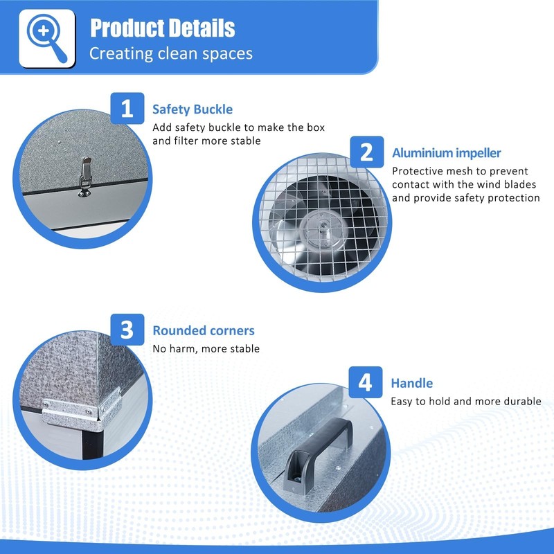 HEPA H14-Filter Laminar Flow Hood Updated FanFilter Unit（Include HEPA Fil gallery