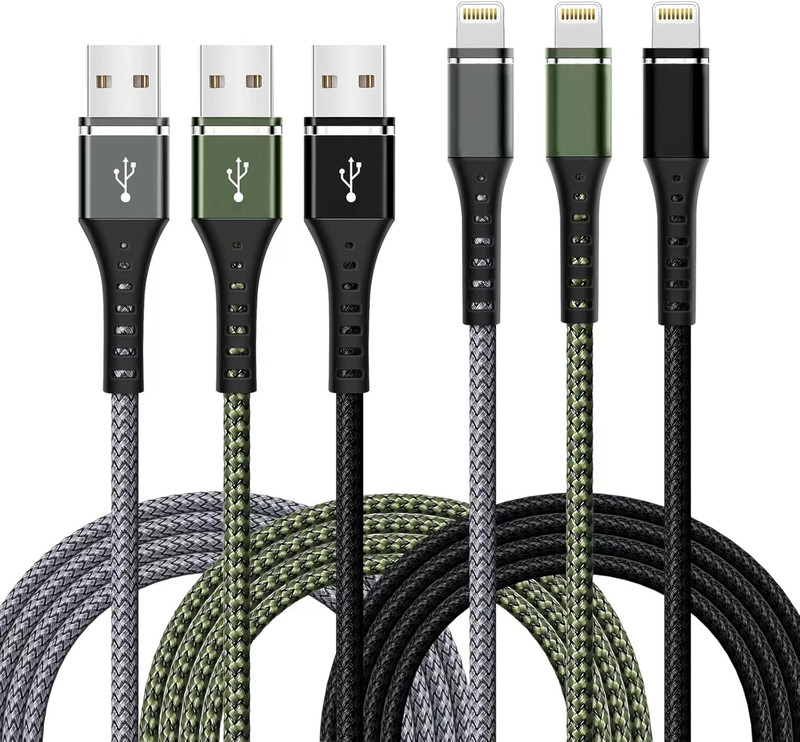 [Apple MFi Certified] iPhone Charger Cable,3Pack 3FT Lightning Cable | Nylon Bra gallery