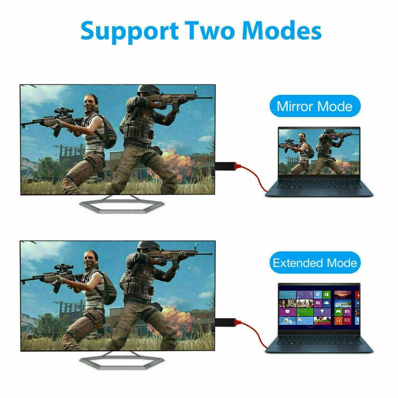 MHL USB-C Type C to HDMI USB A HD TV Cable Adapter For Android Phones Tablet RED gallery