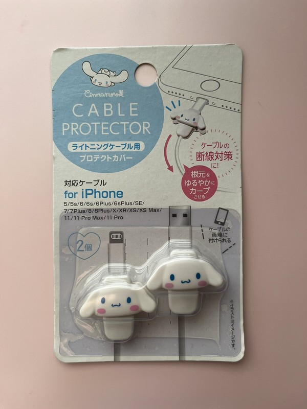 New Sanrio Cinnamoroll Cable Protector IPhone Apple Charger Cord Cover Cute
