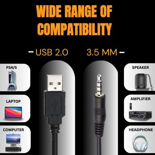 3.5mm Aux to USB Adapter Cable - 3ft for Charging & Syncing with MP3 Players gallery