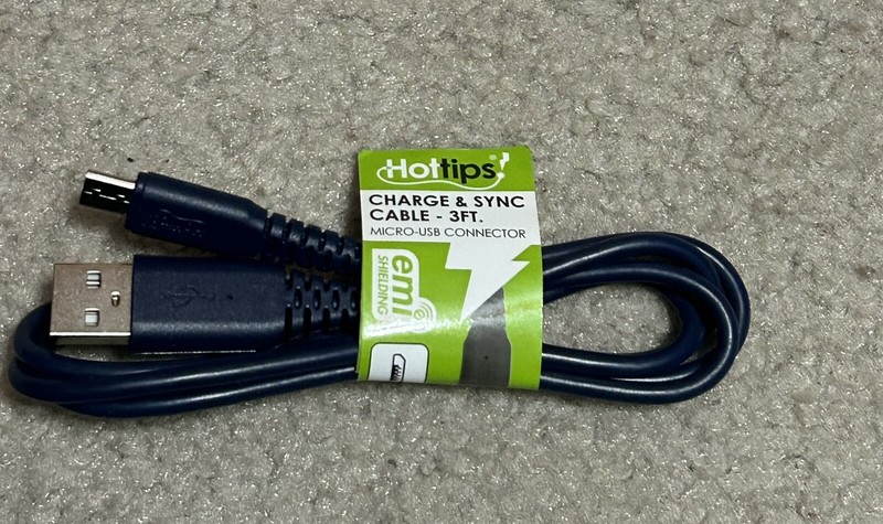 Hot Tips Charge And Sync Cord 3 Feet New Micro-USB Connector