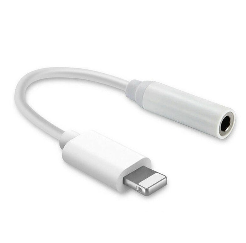 LOT 100 x iPhone 8pin to 3.5mm Aux Jack Adapters Headphone Cords For iPad iPhone gallery