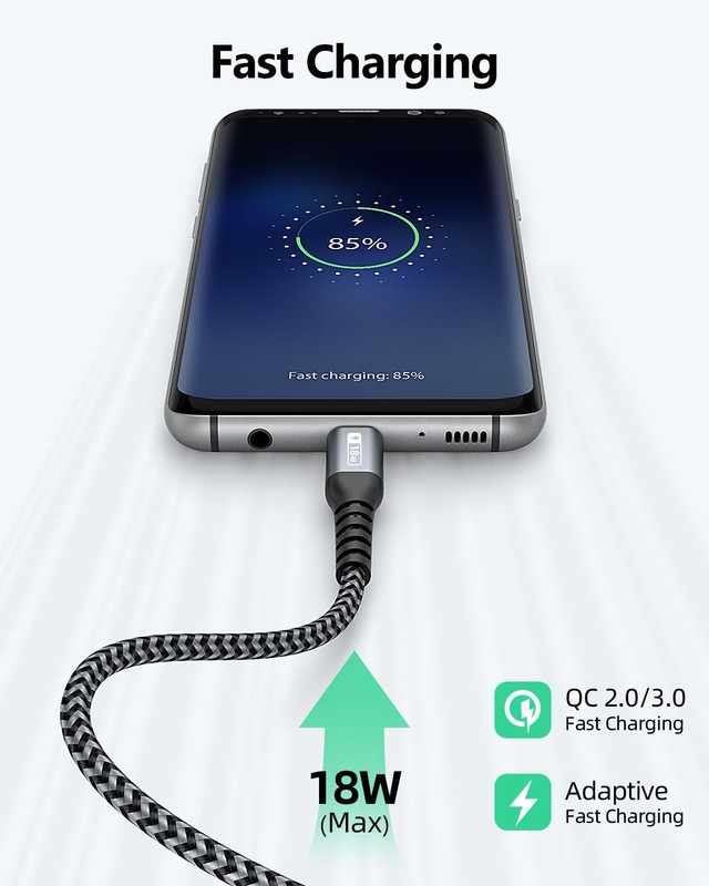 10-Pack USB to USB C Cable 1.5FT, USB A to USB C Cable 3A Type C Charger Fast... gallery