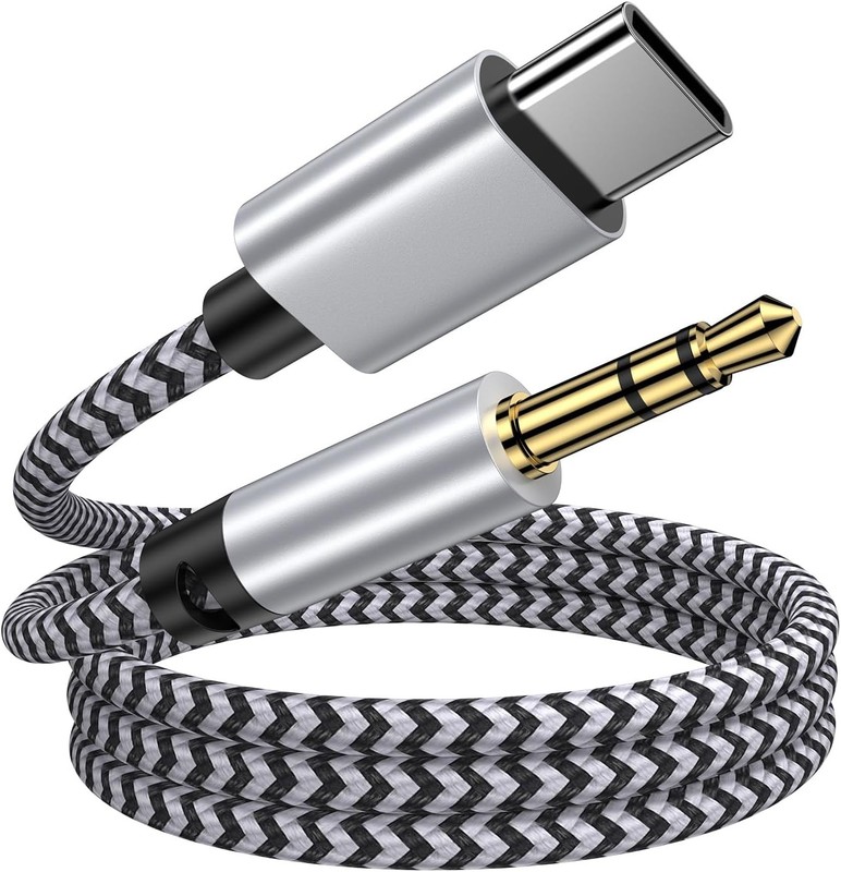 USB C to Aux Cord for iPhone 17 Pro Max, 3FT Type C to 3.5mm Audio Aux Adapter C