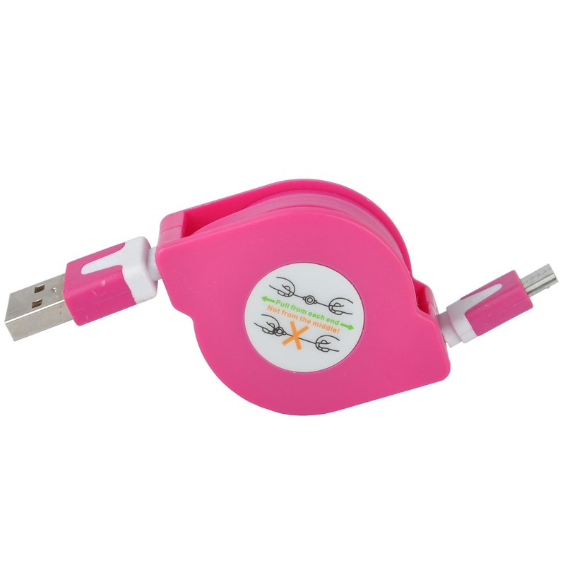 Retractable Micro USB Data Sync Charger Cable Cord Lead For Android Samsung HTC gallery