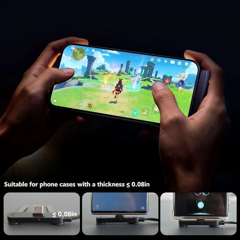 30W USB-C to 8-PIN Fast Charge Cable 2-in-1 Folding iPhone Stand PD Data Cord gallery