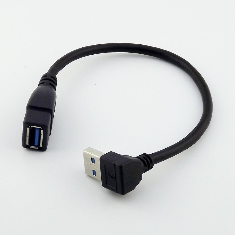 USB 3.0 Type A Male Up Angled to USB 3.0 A Female Data Extension Adapter Cable gallery