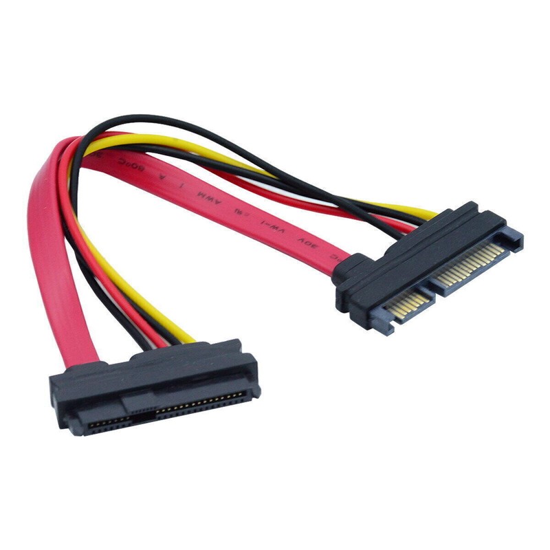 CABLECY SATA 22Pin Hard Disk Drive Raid to SFF-8482 SAS 29 Pin Extension Cable gallery