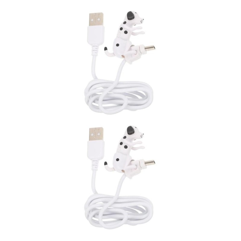 2pcs Charging Cables Funny Dog Type-c Charging Adapter Durable Line Phone Line