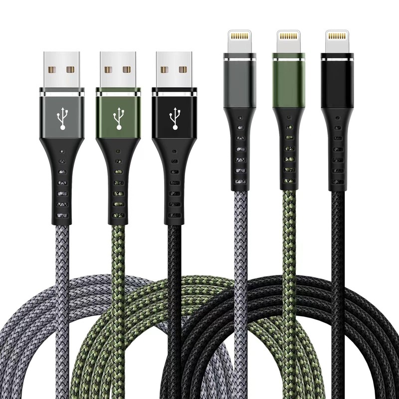 iPhone Charger [Apple MFi Certified] 3-Pack 6FT Lightning Cable 6FT, colorful