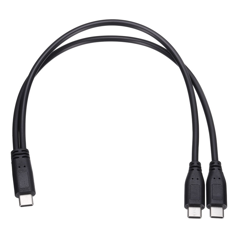 Type C Male to Type C Male 2 in 1 Splitter 11.8″
