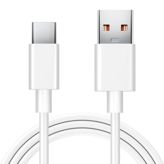 Quick Charge USB-C to USB-A White Cable 3FT.