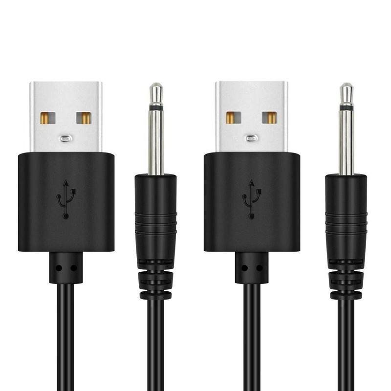 2 Pack 2.7ft Replacement DC Charging Cable, USB to DC 2.5mm Fast Charger Cord... gallery