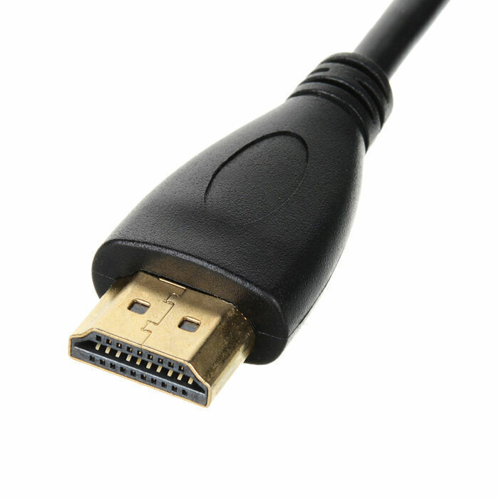 90 Degree Right Angled Type Mini HDMI Male to HDTV Male Stretch Spring Cable gallery