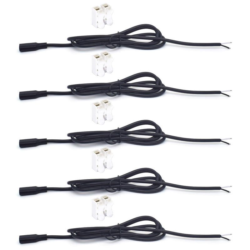 5x 1M/3.3FT USB Type-C Female to 2-Pin Bare Wire 22AWG 5V 3A DIY Repair Cable