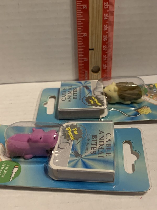 Cute Animal Cable Bites Protector, For iPhones (new, Lot Of 2)