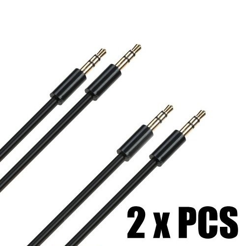 2 x PIECES – iPod to Car Stereo AUX / Auxillary Wire Cord 4 Ft 3.5mm Music Cable