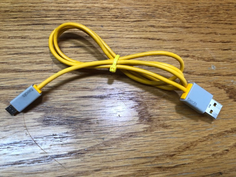 Beats Headphone Micro USB Charging Cable Yellow