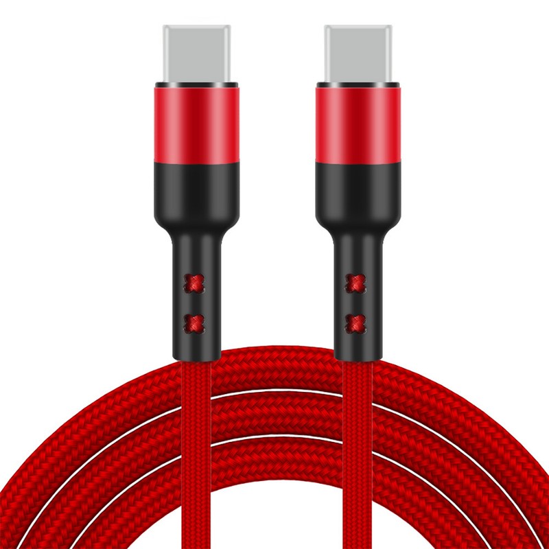 3/6/10Ft USB-C to USB-C TypeC Braided Cable Fast Charger Charging Data Sync Cord gallery
