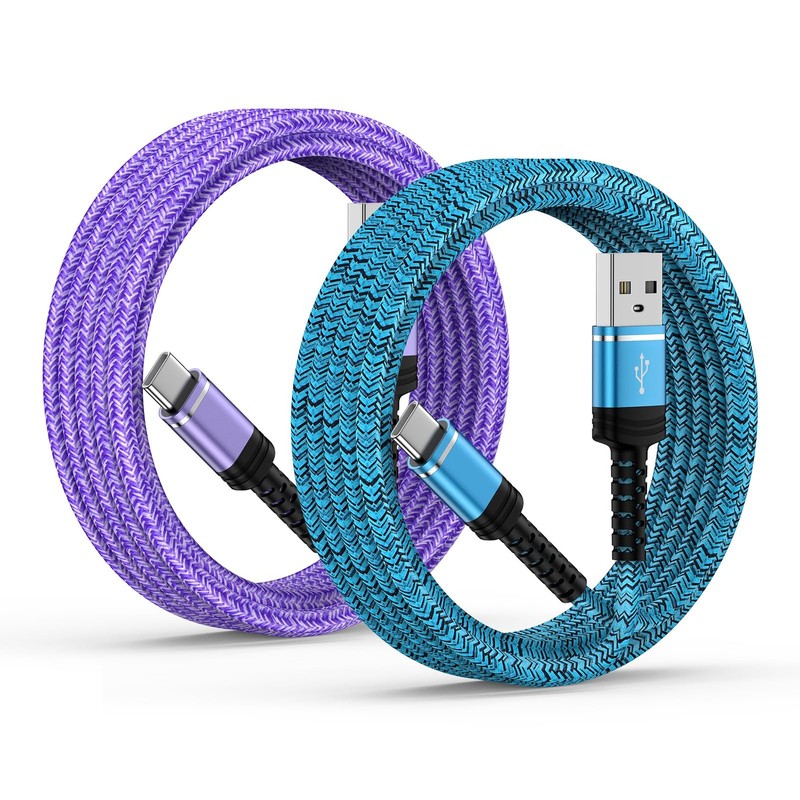 for iPhone 16e Charger Cord 10FT Fast Charging Cable 10FT, Blue Purple